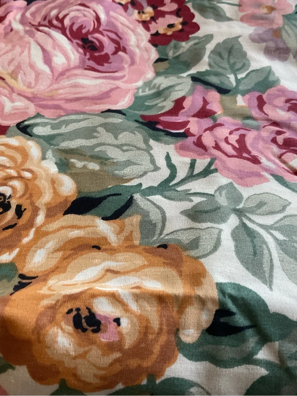 Vintage Ralph Lauren Allison FULL Flat Sheet - NEW, Made In USA
